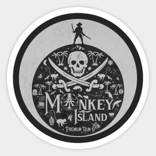 Monkey Rum Sticker